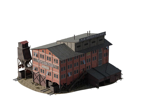 Mining Company Exterior Warehouse Building