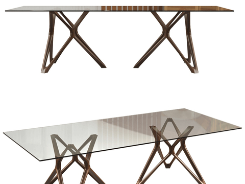 Porada glass dining table