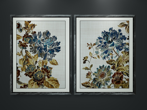 New Chinese Flower Painting Decorative Painting