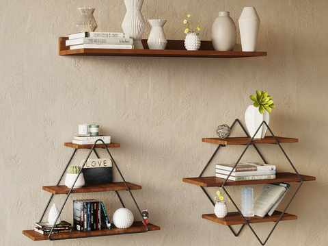 Wall-mounted shelf shelf