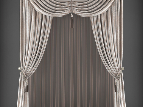 European-style curtains