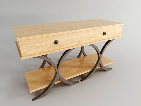 Log Style table sideboard