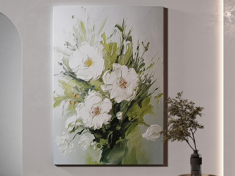 Decorative Painting Texture Painting Flower Hanging Painting