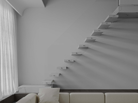 modern suspension staircase