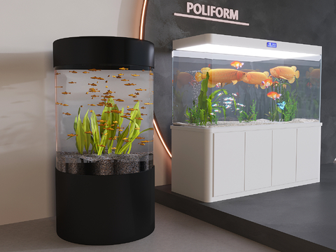 Modern fish tank aquarium ornamental glass fish tank