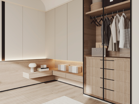 Modern corner wardrobe