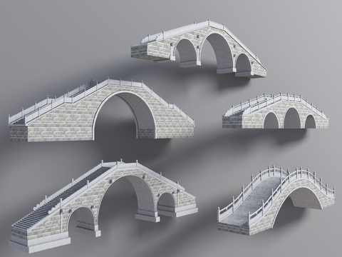 landscape arch bridge courtyard bridge stone arch bridge single arch bridge