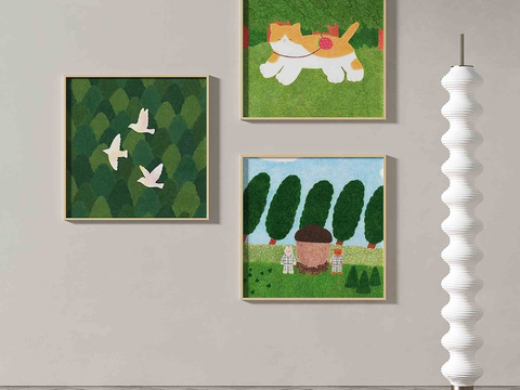 Modern Cat Hanging Painting Children's Decorative Painting