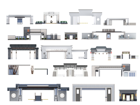 Entrance Gate Landscape Gate Community Gate School Gate