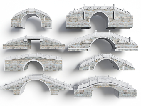 landscape arch bridge courtyard bridge stone arch bridge single arch bridge