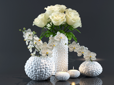 Modern vase floral flower candlestick