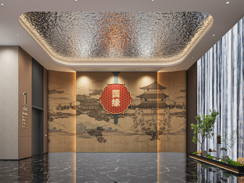 New Chinese-style office elevator