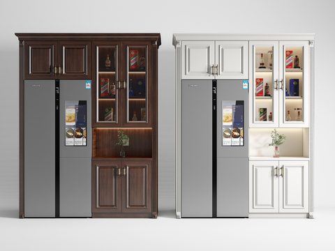 American Wine Cabinet Refrigerator Cabinet