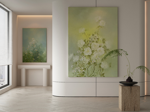 Modern Flower Painting Decorative Painting