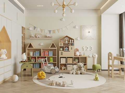 Modern kids Bedroom Entertainment Room Toy Room