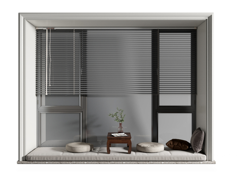 Modern Shutters Bay Window Cushion Bay Window Table