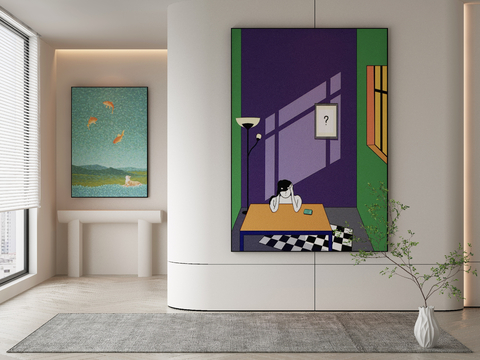 Modern cartoon decorative painting