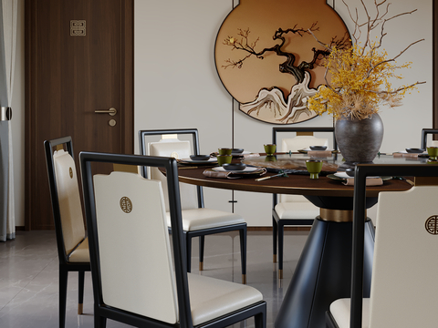 New Chinese Dining Table and Chair