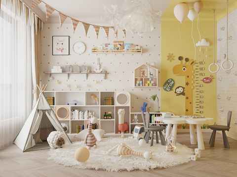 Modern kids Bedroom Entertainment Room Toy Room