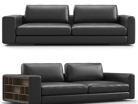 Leather Sofa Double Sofa