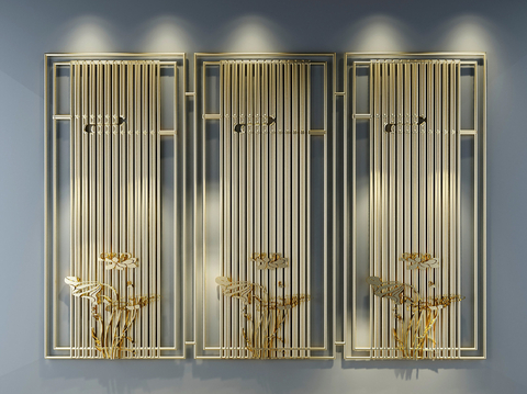 New Chinese-style partition metal partition