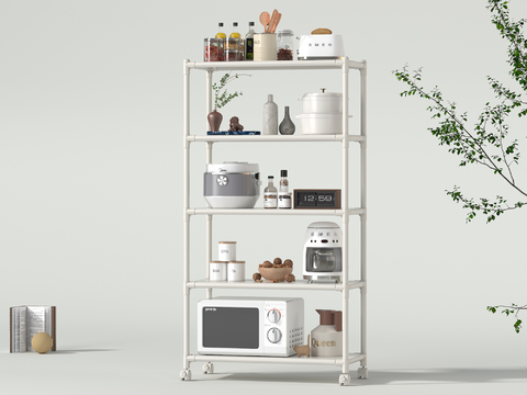 Simple Storage Rack Kitchen Appliances