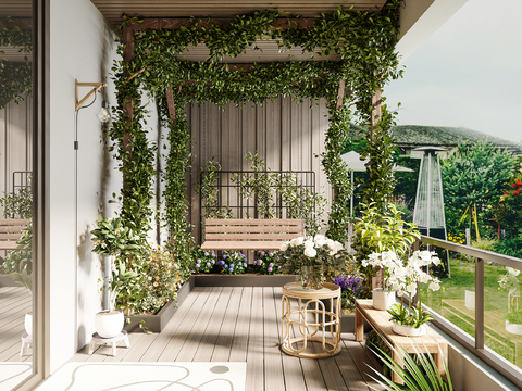 Modern Garden Balcony