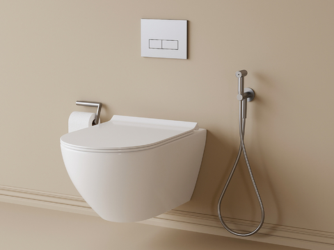 Modern wall-mounted toilet