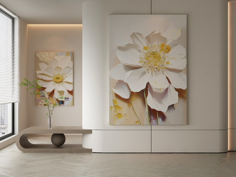 Modern Flower Painting Decorative Painting