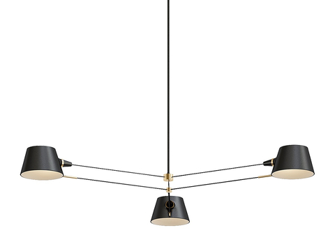 Modern multi-head chandelier