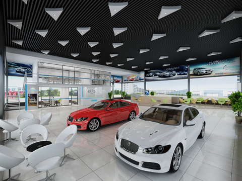 Car 4S shop car showroom