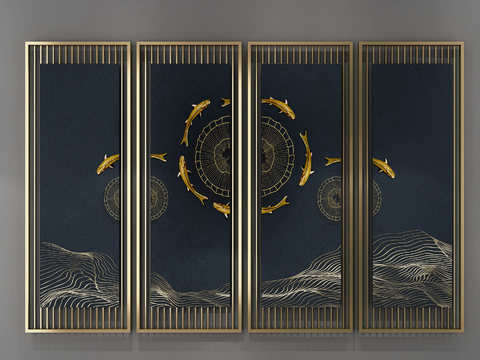 Neo-Chinese Style screen