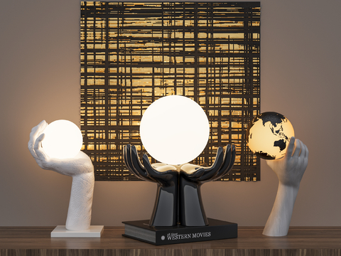 Modern table lamp art lamp hand lamp