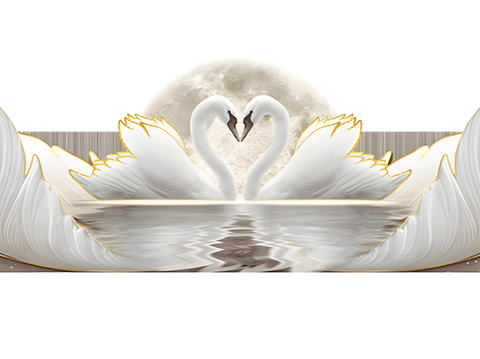 Swan wall ornaments