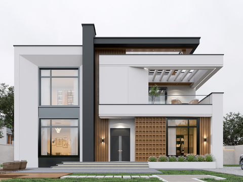 Appearance of single-family villa