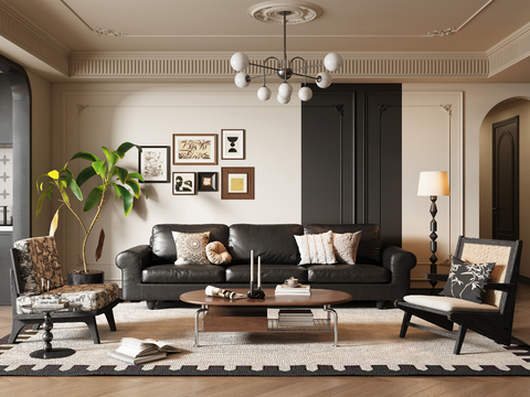 French Retro Living Room