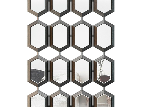 Mirror wall ornaments