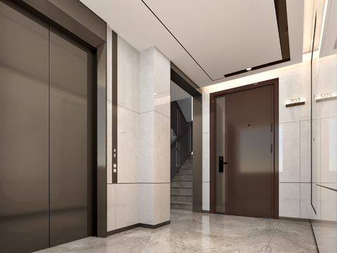 modern elevator hall