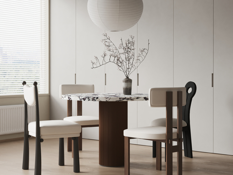 Round dining table