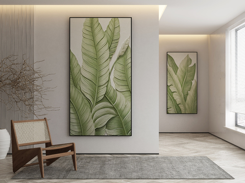 Modern plant painting decorative painting