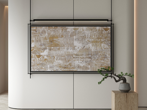 New Chinese Texture Painting Decorative Painting