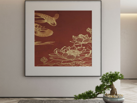 New Chinese Texture Painting Decorative Painting