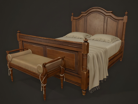 European-style double bed