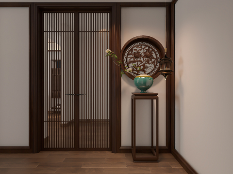 New Chinese-style Entrance Entrance Hallway