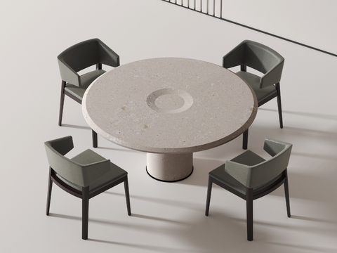 Modern Coffee Table and Chair Round Table Dining Table and Chair