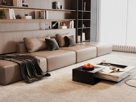 Multiplayer Sofa Leather Sofa