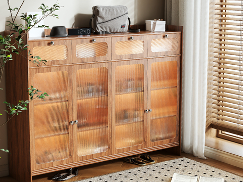 Mid-century Style shoe cabinet