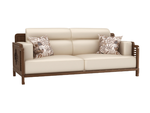 New Chinese-style double sofa