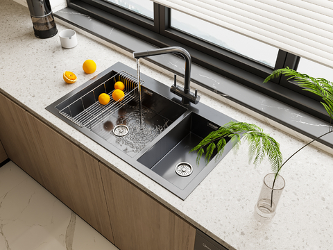 Modern stainless steel sink