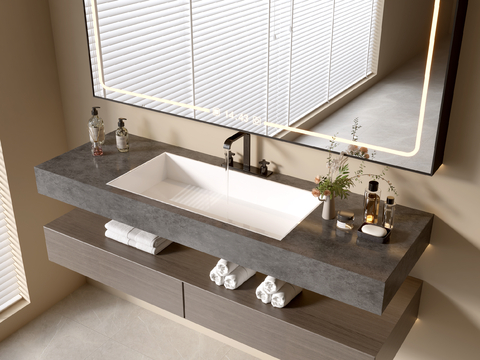 Modern suspension basin wash table